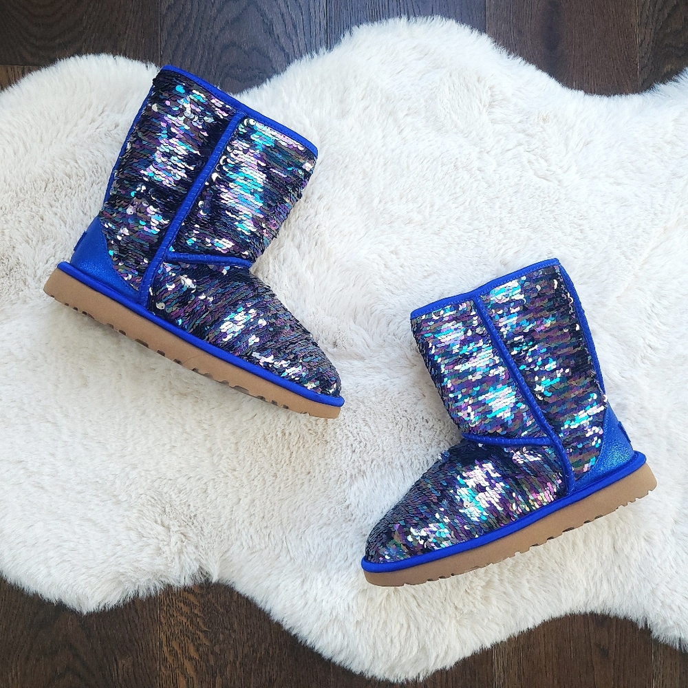 Ugg Mermaid Cosmic Multicolored Sequin Boots - Picture 2 of 12